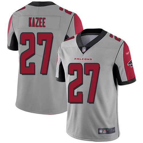 Atlanta Falcons Limited Silver Men Damontae Kazee Jersey NFL Football #27 Inverted Legend